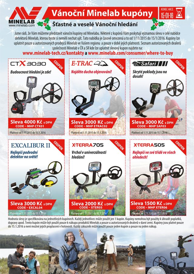 Velká Vánoční akce s detektory Minelab