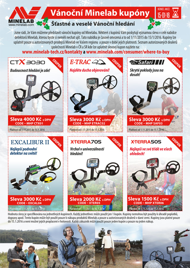 Velká Vánoční akce s detektory Minelab