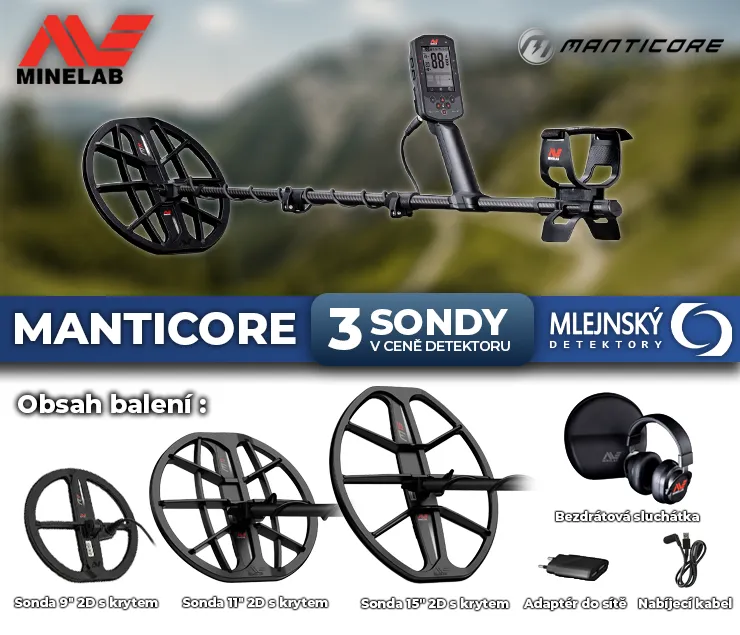 Detektor kovů Minelab Manticore GOLD & SILVER