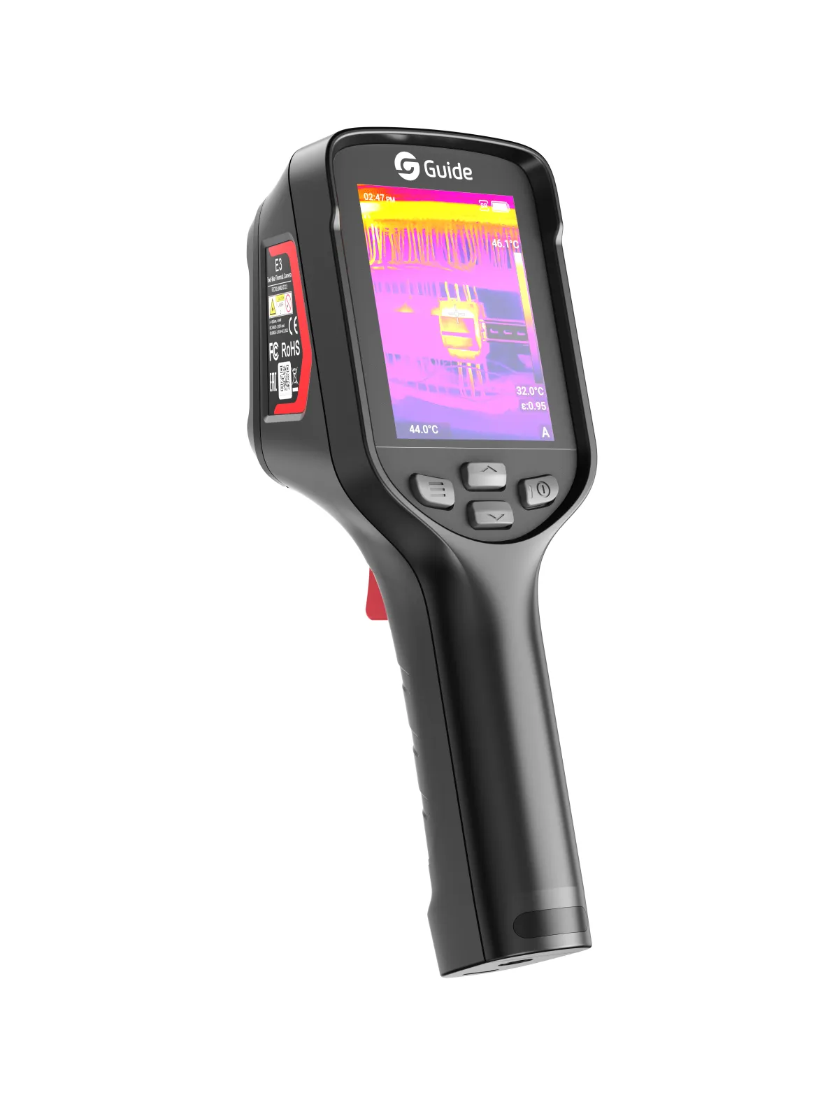 Guide Sensmart E4 – Ruční termokamera, IR 384×288, -20°C–650°C, Wi-Fi, video