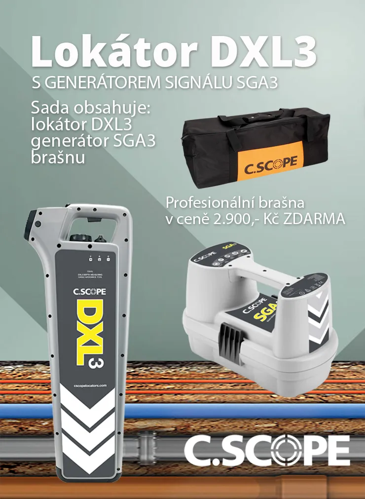 Detektor ing. sítí C.Scope DXL3 a generátor SGA3-set