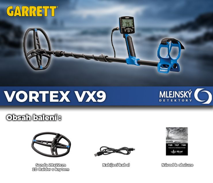 Detektor kovů Garrett Vortex VX9