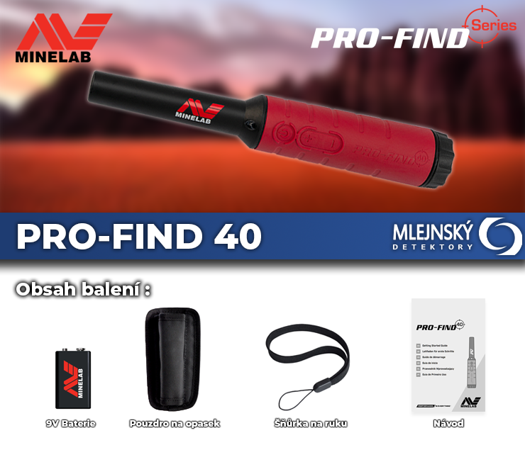 Dohledávací detektor kovů Minelab PRO-FIND 40