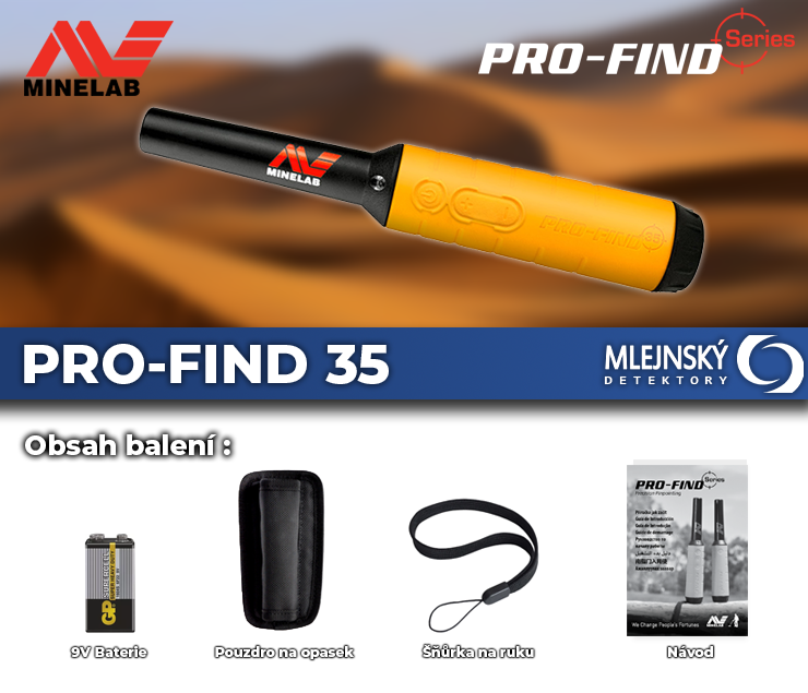 Dohledávací detektor kovů Minelab PRO-FIND 35