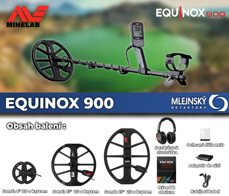 Detektor kovů Minelab Equinox 900 Deep Set