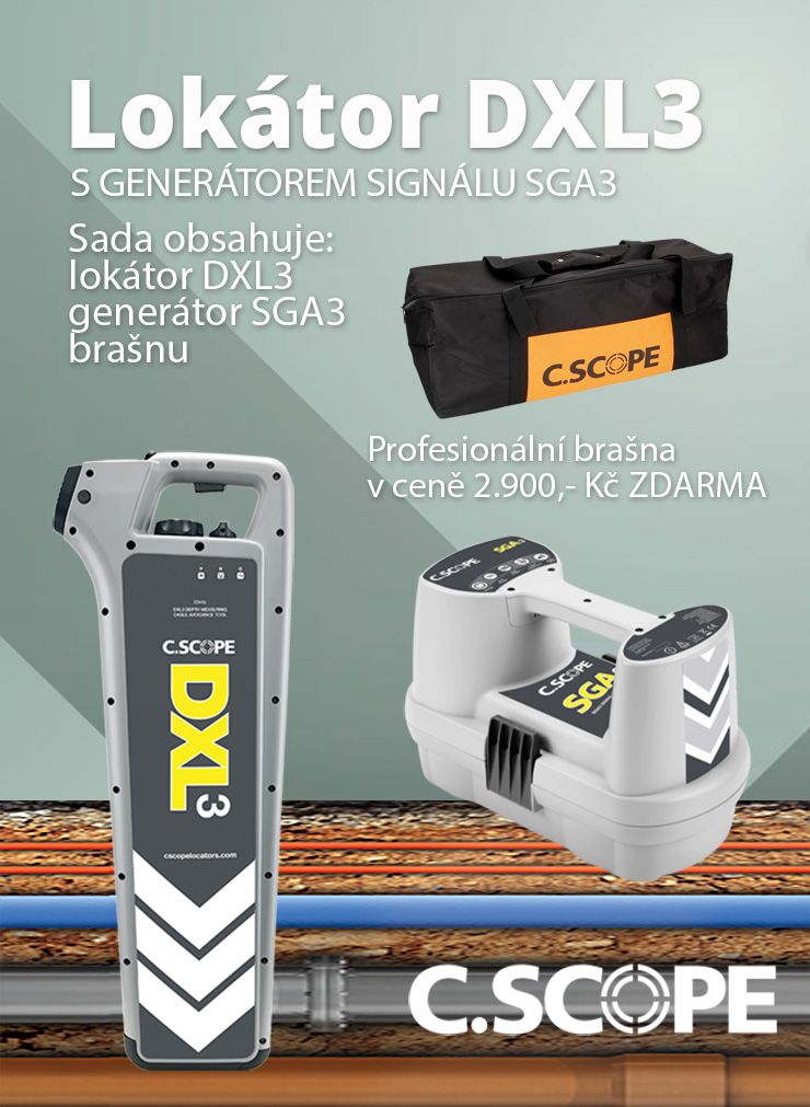 Detektor ing. sítí C.Scope DXL3 a generátor SGA3-set