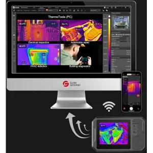 Guide sensmart PF210 profesionální kapesní termokamera, IR 256x192, 3,5" displej, -20-550°C, Wi-Fi