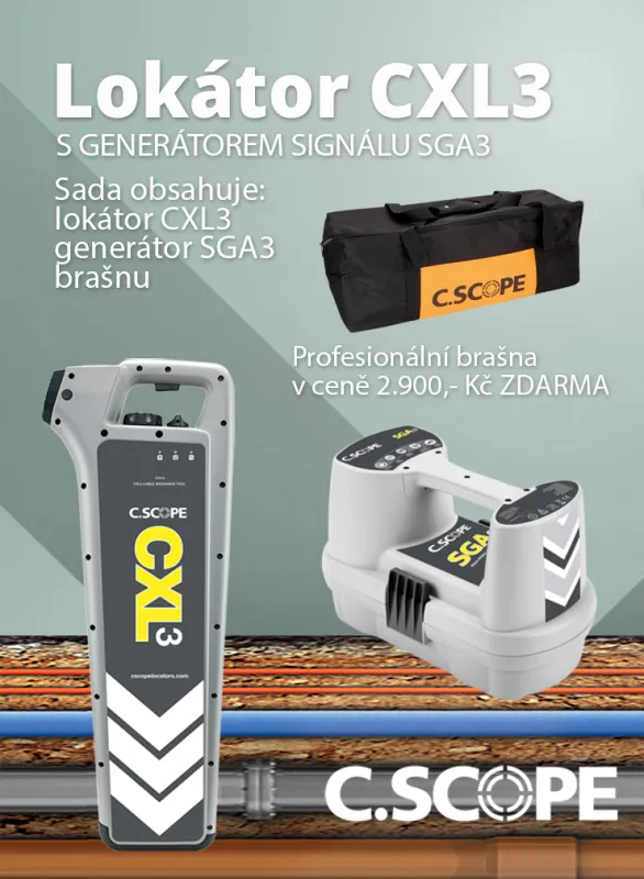 Produkt Detektor ing. sítí C.Scope CXL3 a generátor SGA3-set Obrázek