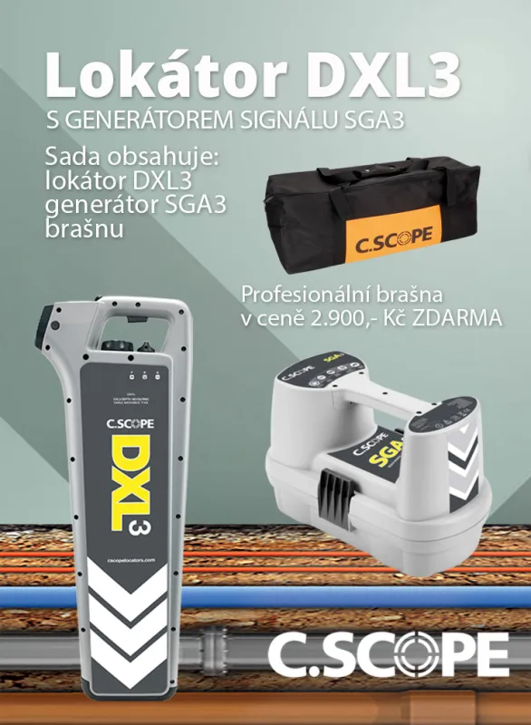 Produkt Detektor ing. sítí C.Scope DXL3 a generátor SGA3-set Obrázek