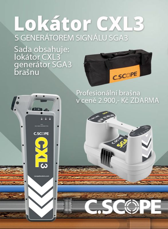 Produkt Detektor ing. sítí C.Scope CXL3 a generátor SGA3-set Obrázek